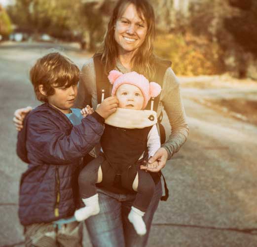 Woman with Two Children